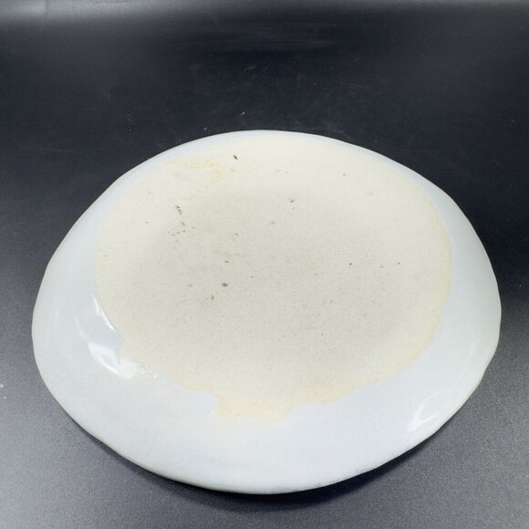 Vintage Oriental Hand Made Studio Pottery Dish Plate Tree Scene Artist Signed - Picture 10 of 14